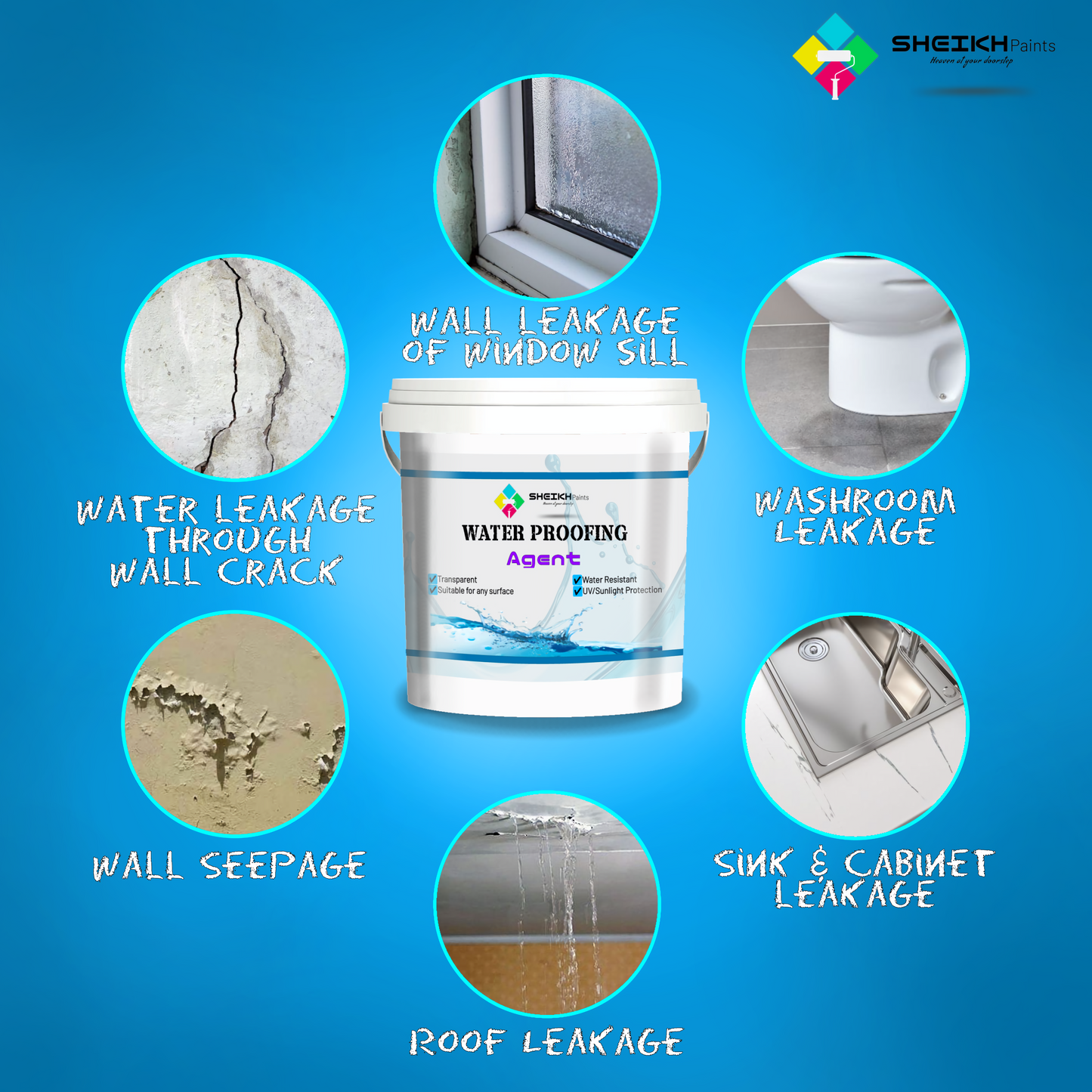 Waterproof Anti-Leakage Agent With Free Brush